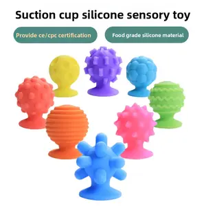 Silicone children's suction cup toy sensory stone sensory stress-relief toy