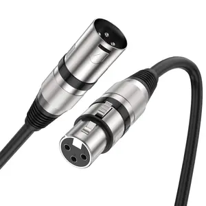 XLR  6.6FT/2M 3 Pin Balanced XLR Male to Female Microphone  Noise Cancelling Mic Speaker  for Power Amplifier Audio Sound Consoles DJ Equipment