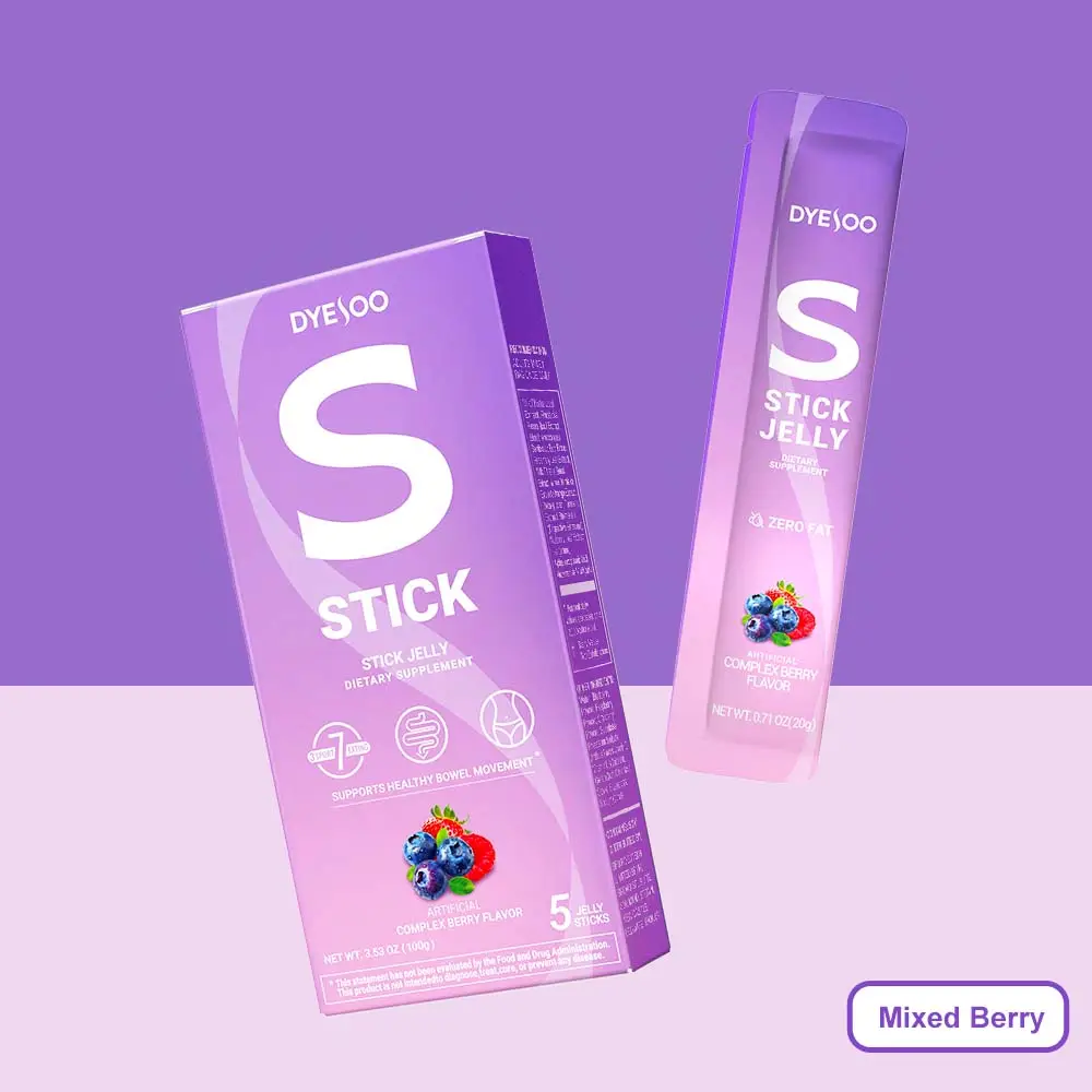 DYESOO S-Stick Shapely Jelly – Packed with 25 plant extracts, 9 vitamins, and antioxidants. A convenient on-the-go solution for maintaining a balanced