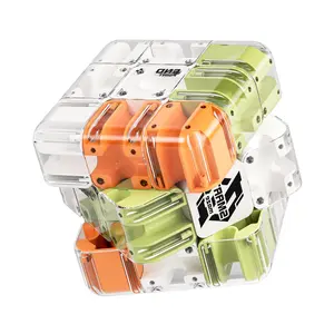 Maze Cube Roller Ball Maze Cube 3x3 Rubik's Cube Stress Relief Toy for Balance Training Educational Gift Speedcube Multifunction