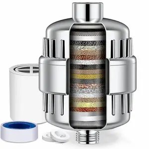 Shower Filter, High Output Shower Filter, Shower Equipment for Reduces Dry Itchy Skin, Dandruff, Eczema, and Dramatically Improves The Condition of Your Skin, Hair and Nails