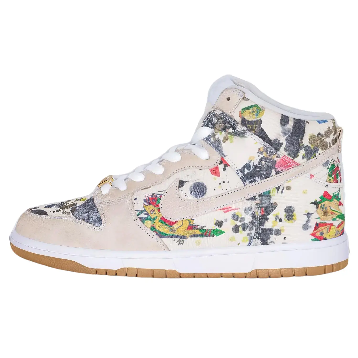 Nike Dunk High SB 'Rammellzee' x Supreme Men's Graffiti-Inspired Limited Edition Sneakers All Seasons Streetwear Hype Resale