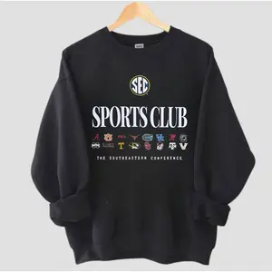 Vintage SEC All Sports Club Sweatshirt – Southeastern Conference Team Logo Crewneck, College Football Fan Pullover, T-shirt and Hoodie