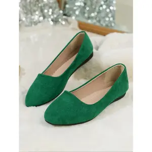 Women's Fashionable Solid Color Round Toe Ballet Flats, Casual Comfortable Flat Shoes for Daily Wear, Lightweight Breathable Shoes for Women & Girls, Running, FootwearRAIMENTRY