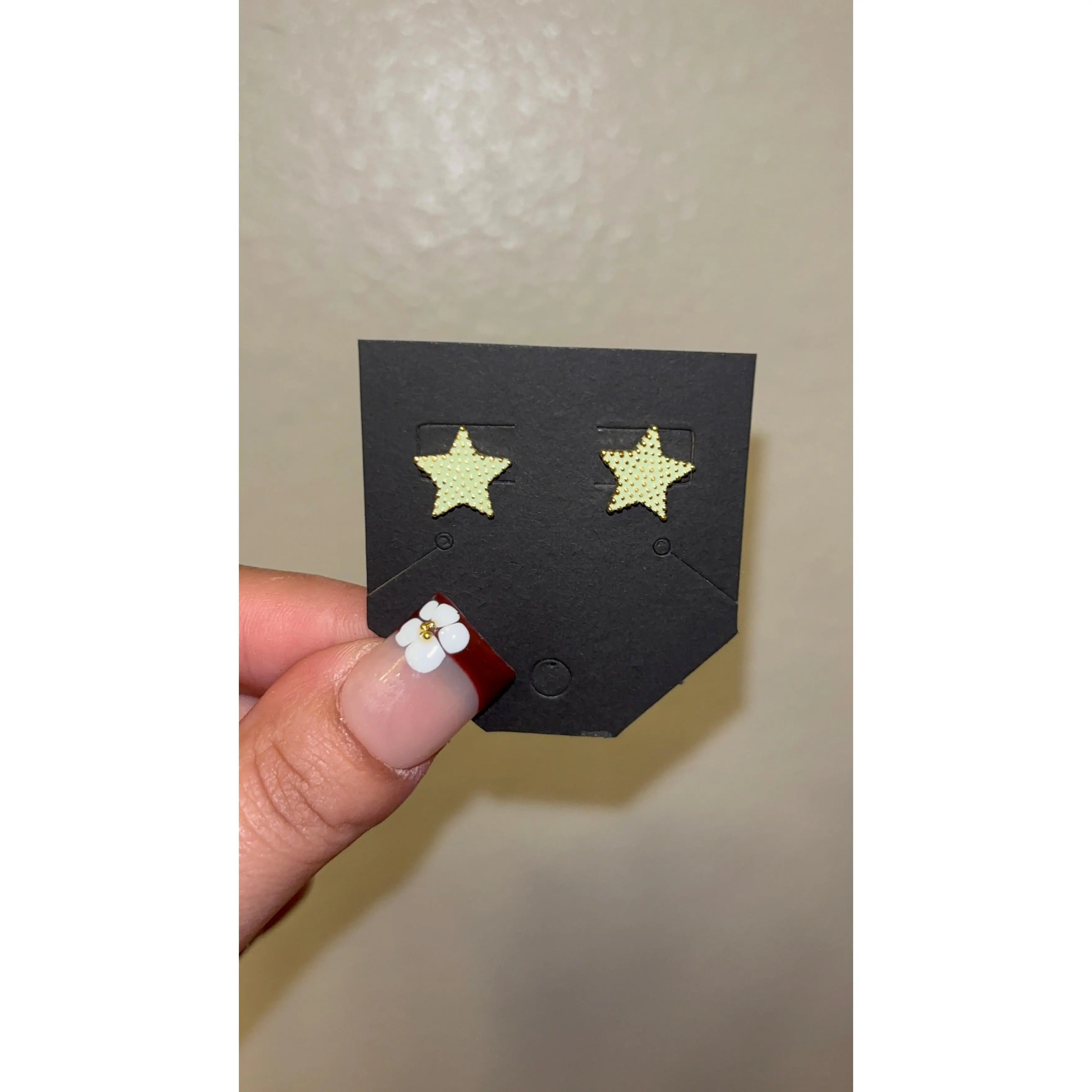 Lime Green Star Studs