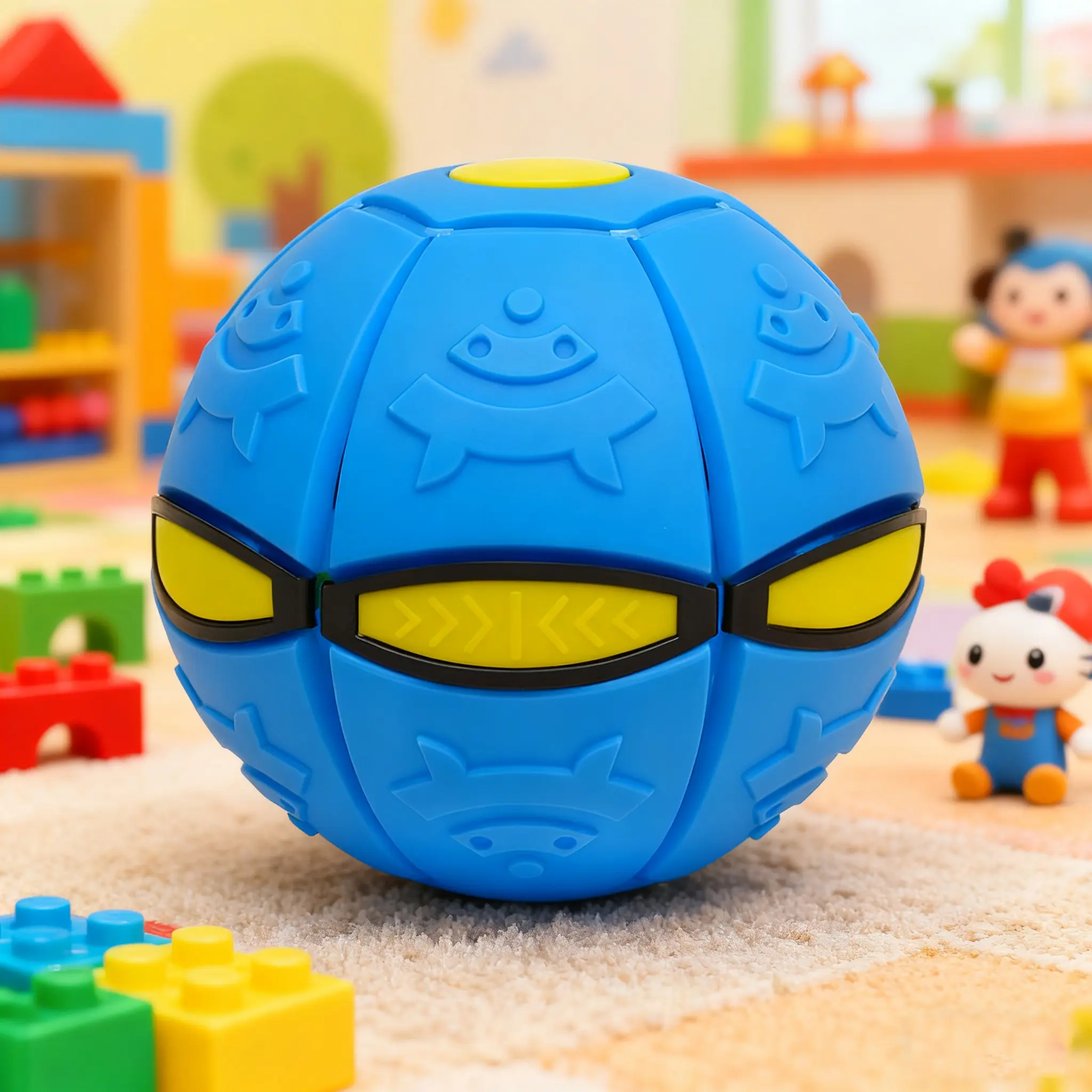 New Elastic Foot Stepping Deformation Sensory Orb Ball with Magic Flying Saucer Unique Transformation – Outdoor Sports Toy Ideal as a Birthday Gift for Kids Magic UFO Ball
