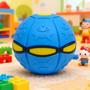 New Elastic Step Ball Magic Flying Saucer Ball Foot Stepping Deformation Ball Outdoor Sports Gift, Kids Gift, Birthday Gift for Boys, Elastic Features