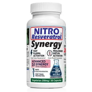 Nitro Synergy 250 Resveratrol Capsules - High Absorption - Now Shipping
