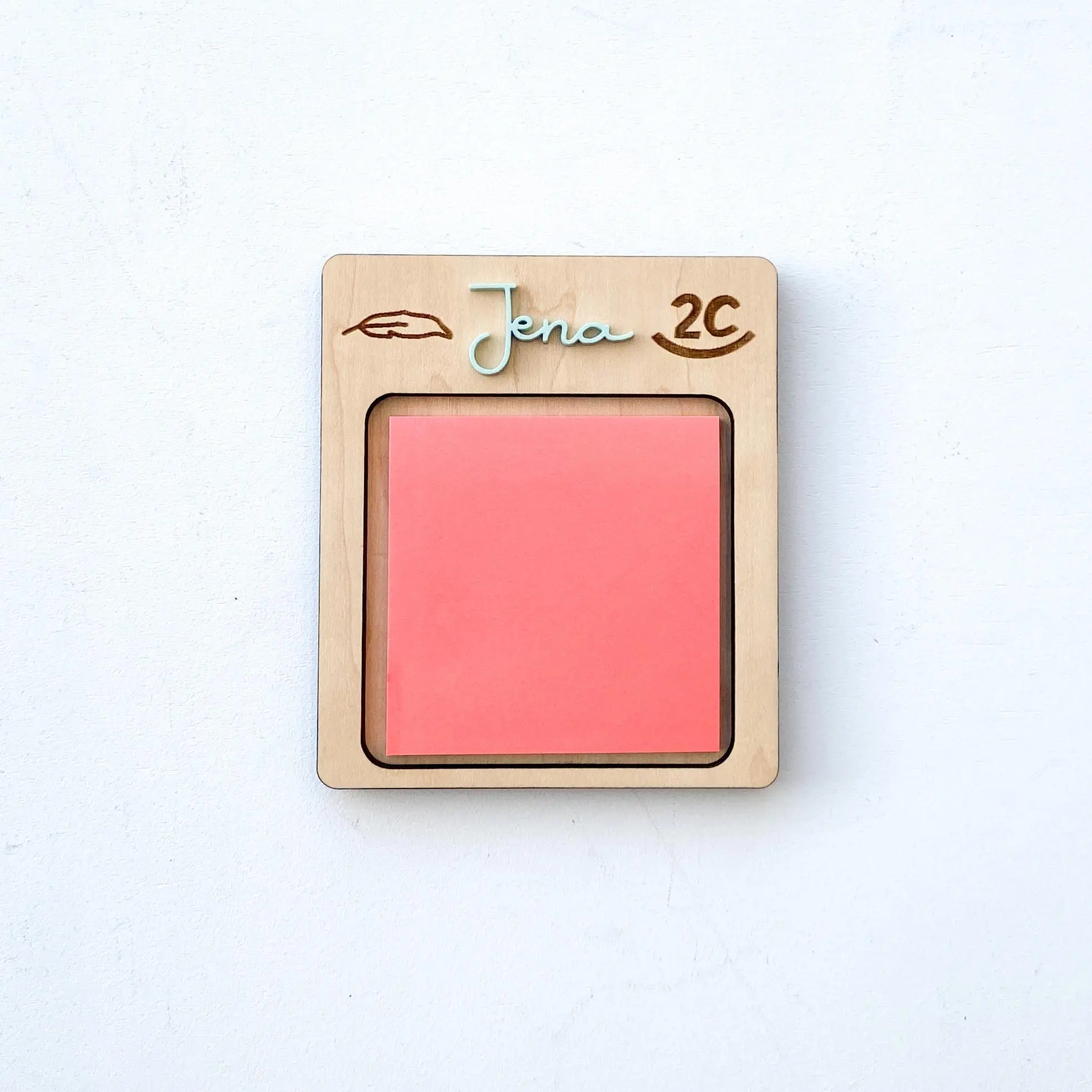 Custom Brand Sticky Note Holder | Personalized Ranch Brand Desk Accessory
