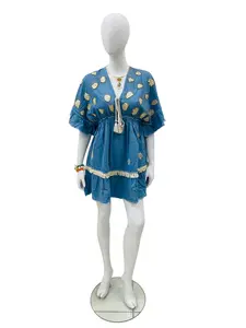 Amor Boho Short Sleeve Short Dress