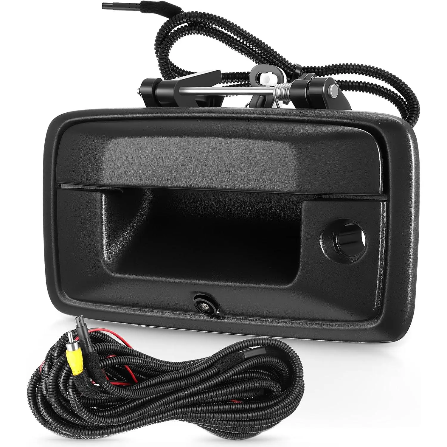 Tailgate Handle Backup Camera Fit for Chevy Silverado 2014-2018,Fit for GMC Sierra 2500HD 3500HD Canyon 2015-2018 Tailgate Reversing Rear View Park Assist Camera RCA Plug Replaces 23448681