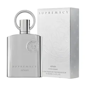 Afnan Supremacy Silver for Men Eau de Parfum Spray, 3.4 Ounce