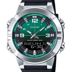 AMW870A-3A New Casio dual time black resin strap large size watch for men " new style"