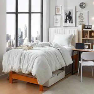 Natural Loft Twin XL Comforter Set - Farmhouse White
