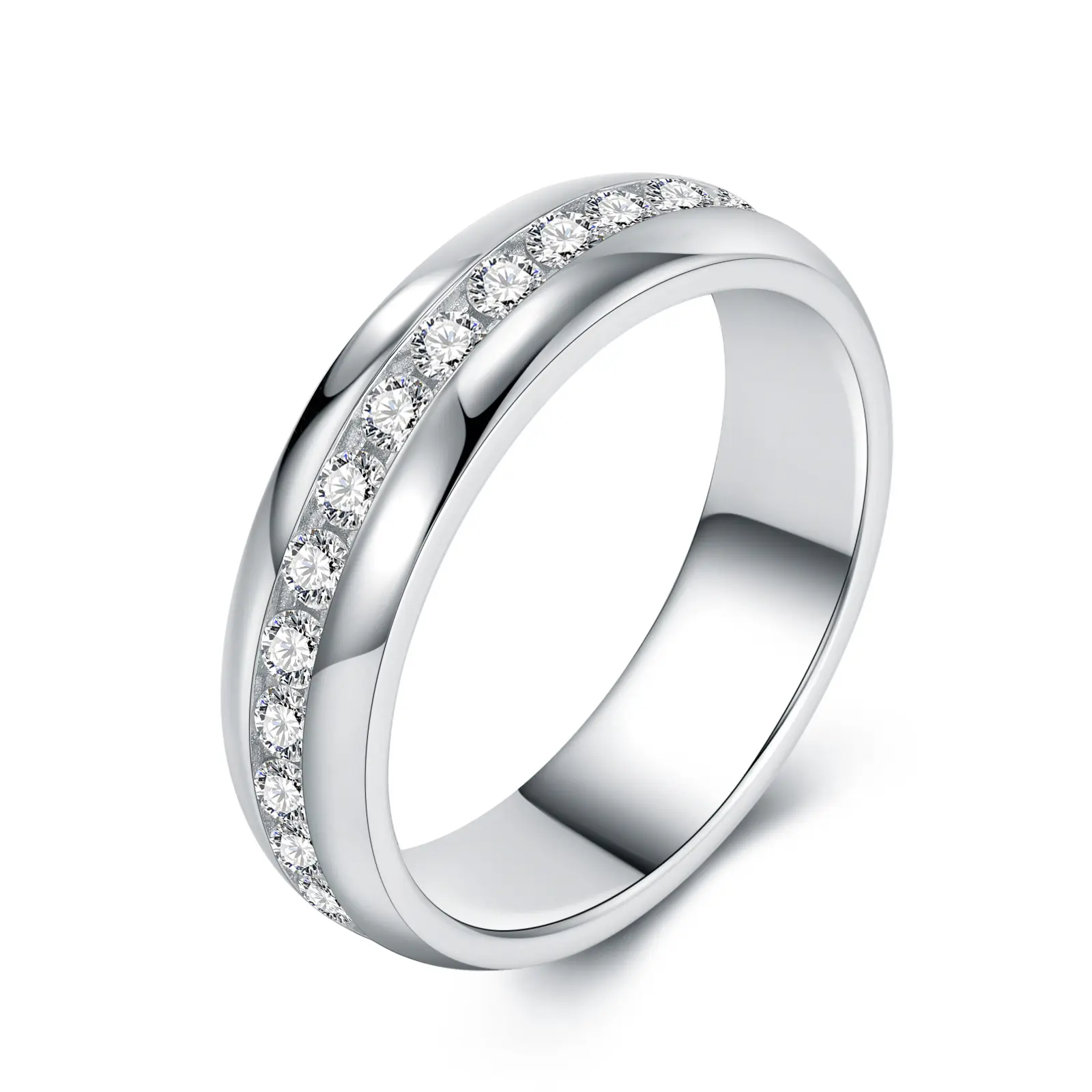 【#M240】 (Dan) 925 Sterling Silver Synthetic Moissanite rings