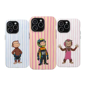 Curious George Sports Phone Case, Playful George Case Cover Compatible With iPhone 16 15 14 13 12 11 Pro Max X XS, Galaxy S25 S24 S23 S22 Ultra S21 Durable Protection, Shockproof