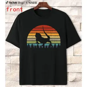 Lizard Lover’s Casual Tee – Soft Cotton with Bearded Dragon Graphic