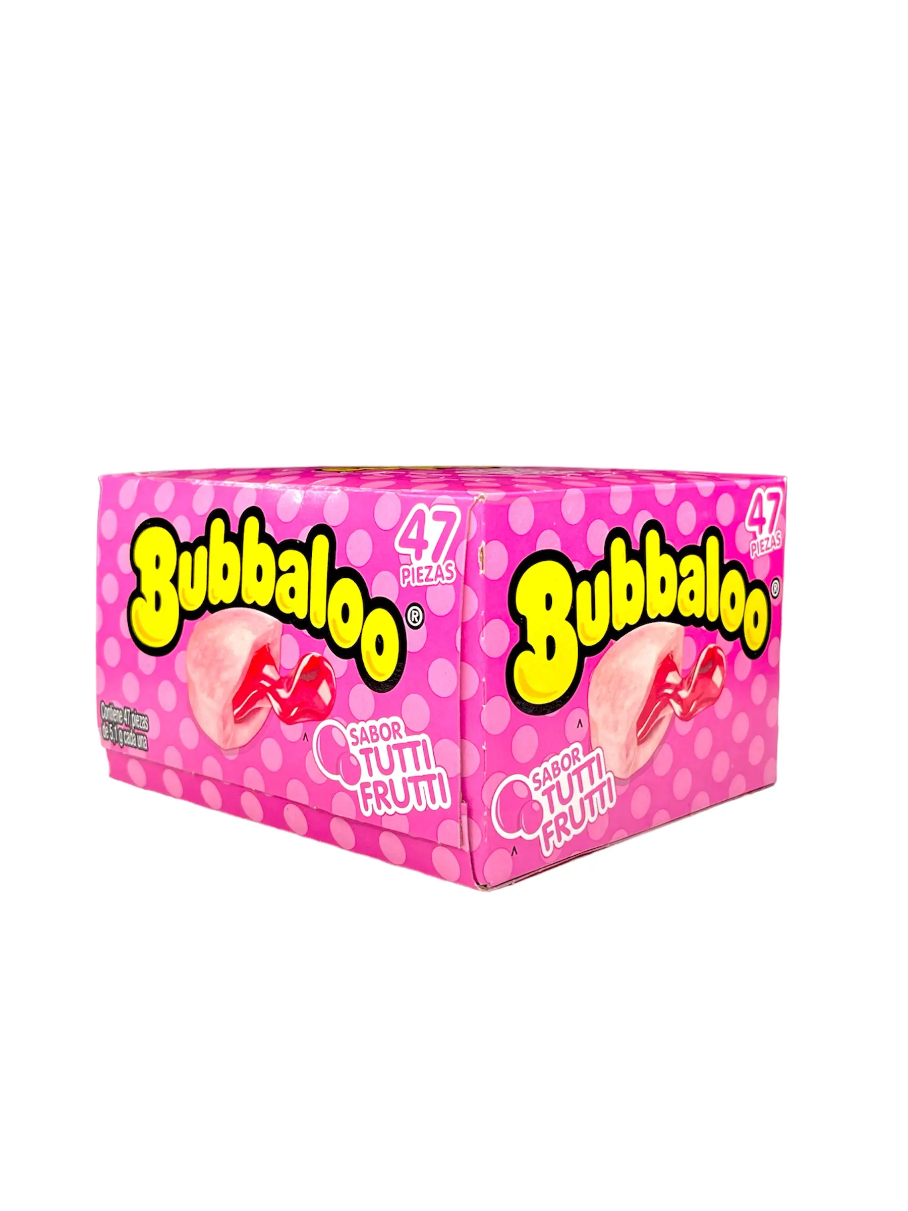 Bubbaloo Flavored Gum Sabor Tutti Frutti Mixed Fruit Flavor (47 pieces)