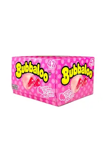 Bubbaloo Flavored Gum Sabor Tutti Frutti Mixed Fruit Flavor (47 pieces)