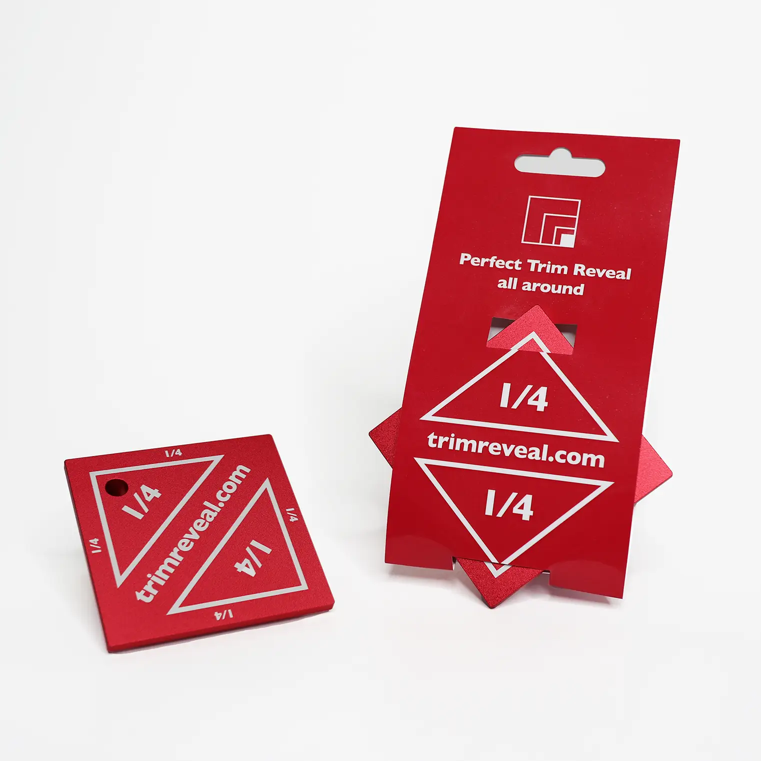 1/4" Trim Reveal Tool - Perfect Trim Molding Spacer/Reveal for Doors and Windows - Now you can hang it on your tool belt for easy access! Ships direct