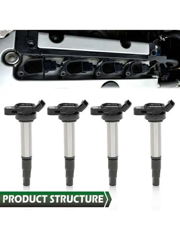 G-PLUS Motor Interior 4Pcs Ignition Coils Denso Fit For 2009-2019 Toyota Corolla Prius 1.8L New