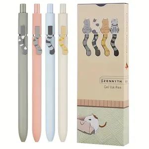 Cat Tail Neutral Pens Set (medium Tip Plastic Material 0.5mm Ink), Creative Signature Pens, 4/8 Pieces Pack