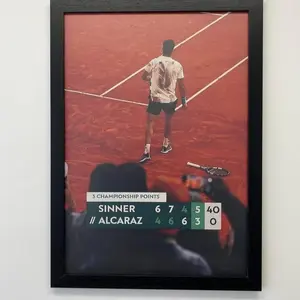 [SALE UP TO 50% - UNFRAMED] Carlos Alcaraz Roland Garros 2025 Poster – Printable Tennis Wall Art, Sports Decor for Fans, Fine Art Print