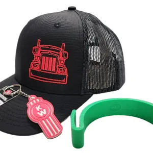 NEW-Kenworth Richardson 112 Black Trucker Cap Hat Snapback plus gifts