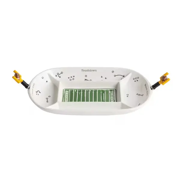Mud Pie Football Field Platter Set