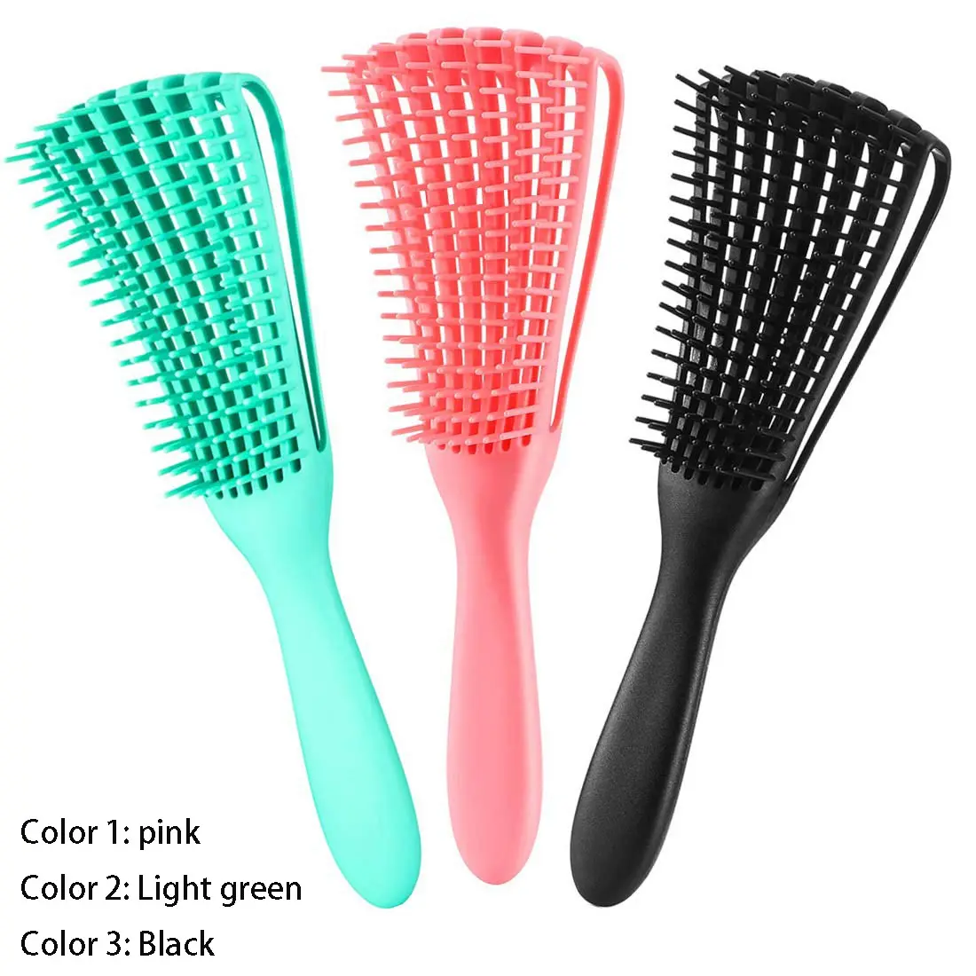 Smooth Brush for African American/african Hair Textures, 3a-4C Curly/wavy/hair, Easy Clean, Octopus Comb, Massage Straightening Comb, Detangling Hairbrush, Curly Hair Detangler Brush, Hair Tool