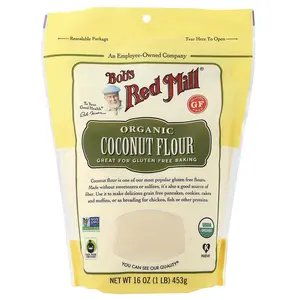 Bob's Red Mill Organic Coconut Flour, Gluten Free, 16 oz (453 g) Bob's Red Mill Organic Coconut Flour, Gluten Free, 16 oz (453 g)