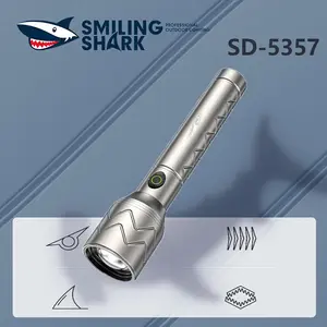 【SD-5357】 SmilingShark Aluminum Alloy M60 LED Flashlight USB Rechargeable 21700 Battery 5 Modes Water Resistant Outdoor EDC Light