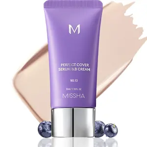 M PERFECT COVER SERUM BB CREAM No.13 Light Fair- Fair with Cool Undertone, Skin Tint, Tinted Moisturizer, Skin Care Foundation Makeup, Korean Makeup,1.18 Fl oz