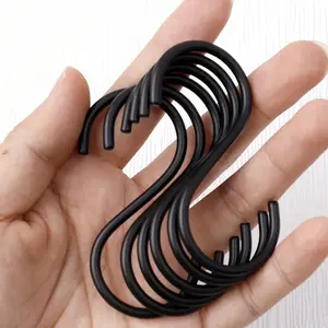 6/12pcs S-shaped Hooks, Heavy Duty Metal Hooks for Hanging, Hanging Hook for Kitchen, Bathroom, Bedroom And Office, S Hooks Hardware Fastener for Kitchen Office Home Decoration.
