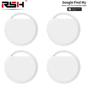 RSH Smart GPS Tracker Tags Compatible with iOS/Android Find Apps - Wireless Tracker for Luggage, Keys & Backpacks - Wireless Tag, Smart Key Finder, CR2032 Batteries Included