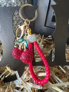 Cherry Keychain Bag Charm