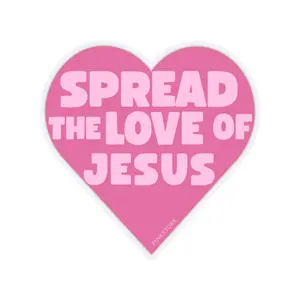 Spread the Love of Jesus Sticker | Christian Stickers | Laptop or Water Bottle Sticker | Clear Vinyl Spread the Love of Jesus Sticker | Christian Stickers | Laptop or Water Bottle Sticker | Clear Vinyl