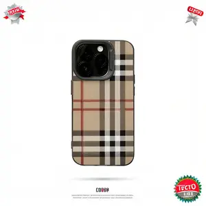Stylish Plaid Frosted Phone Case Shockproof Cover For iPhone 11-17 Pro Max