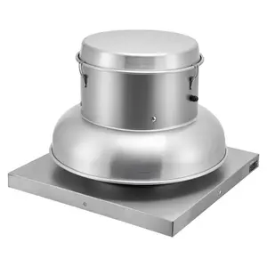 summervibes VEVOR 2400 CFM Roof Fan Up-blast Restaurant Exhaust Fan High Speed Direct Drive Up-blast Exhaust Fan 250W, Aluminum, Corrosion-Proof