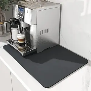 Coffee Mat for Countertops, Coffee Bar Mat Fits Under Coffee Maker, Absorbent Rubber Material, Ideal for Kitchen Use, Durable & Easy Clean, Coasters
