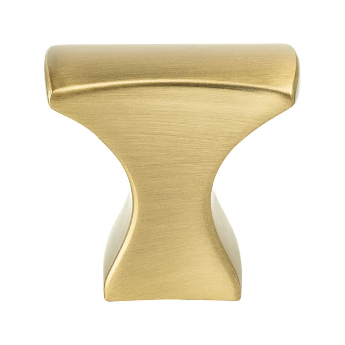 212 MAIN Berenson Modern Brushed Gold Zinc Door Knob - Tools & Hardware Door Hardware Component