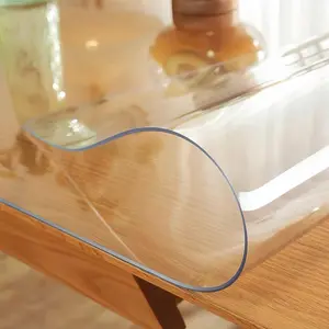 Transparent PVC Table Mat, Durable and High-Temperature Resistant, Waterproof and Oil-Proof, Dust-Resistant for Various Home Furniture, Cleaning Effortless, Waterproof Table Cloth