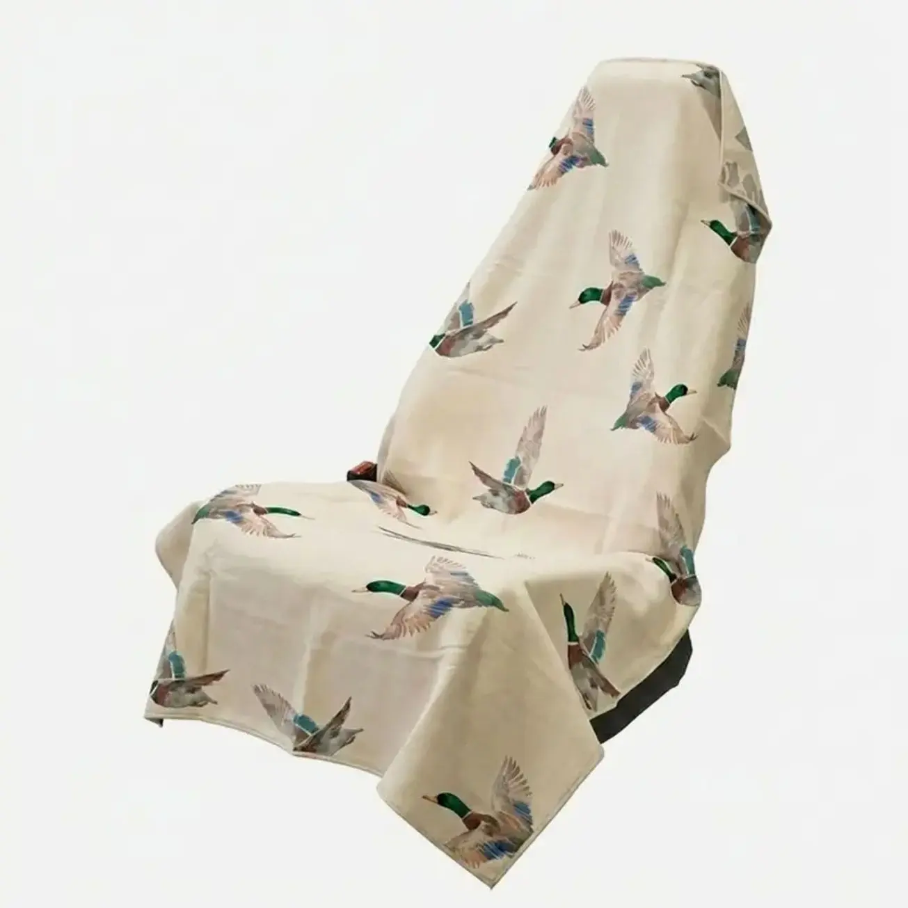 Bottomland Duck Camo Car Seat Cover Towel Full Size Quick Dry Sweat Resistant Seat Protector for Gym Running Hunting Travel Outdoor Sports Accessories