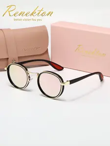 Women's Y2K Round Frame Sunglasses, Daily Travel Versatile Sun Glasses, Perfect for Summer Beach Trips & Outdoor Sports
