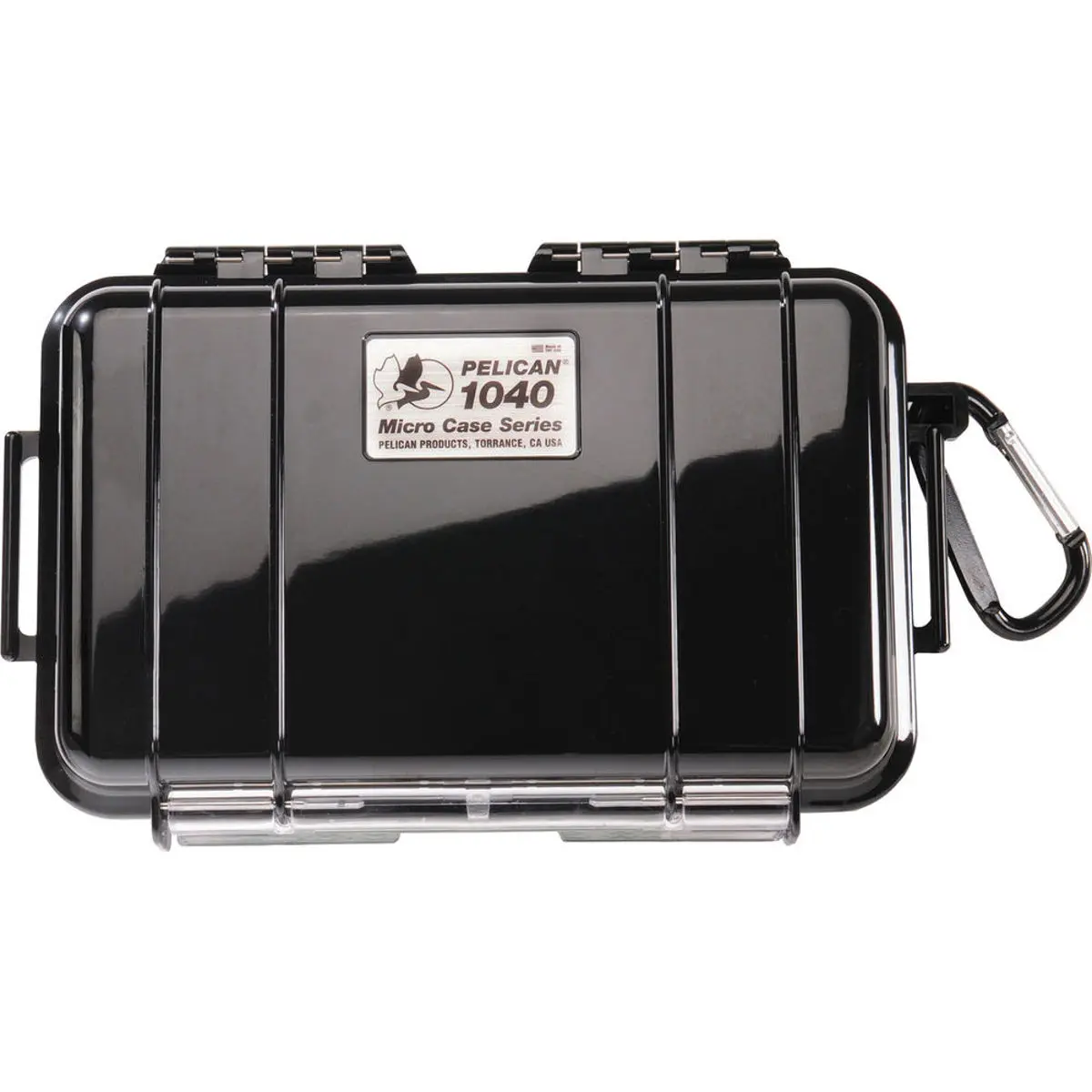 Pelican 1040 Watertight Hard Micro Case - Black, with Rubber Liner, Protector for Small Devices