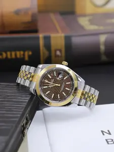 Men's Luxury Business Watch, Waterproof Analog Quartz, Stainless Steel Case, Butterfly Clasp, Minimalist Style, Perfect Gift