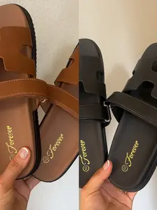 Karen Sandals Women casual wide fit front strap, flat platform summer footwear