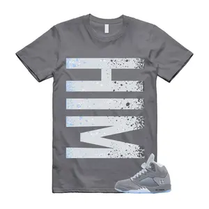 5 Wolf Grey 2026 Ice Blue Light Graphite White Icy Match T Shirt, BLESSED Graphic Tee, 90s Hip Hop Tee, Streetwear Graphic Tee, Gift For Women and Man Unisex T-Shirt, Cool Gift