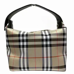 Pre-owned BURBERRY Nylon Shoulder Bags Leather Handbag