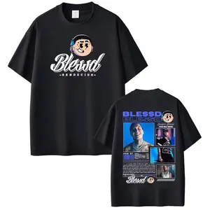 Blessd El Bendito Album Tour 2026 T-Shirt, Rapper Latin Trap Hip Hop Graphic Tee, Concert Fan Merch Shirt for Men Women, Vintage Oversized Streetwear Casual Outfit Soft Cotton Music Lover Gift Style